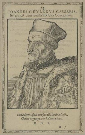 Bildnis des Johannes Geiler von Kaisersberg