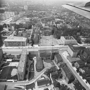 Theaterplatz in Chemnitz : Blickrichtung Nordwesten
