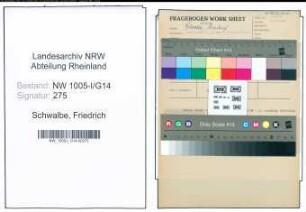 Entnazifizierung Friedrich Schwalbe , geb. 26.04.1909 (Hilfsprediger)