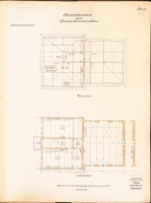 Bibliotheksgebäude der Technischen Hochschule, Aachen: Grundriss DG, 2.OG 1:100