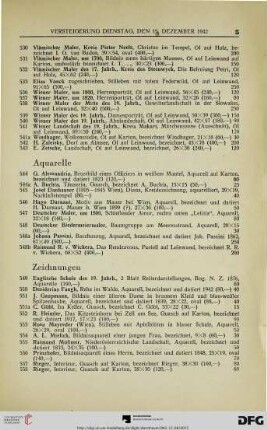 Zeichnungen (Nr. 549-585)
