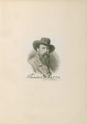 Tafel: Bildniss Reinhold Begas