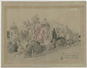 Thiersch, Friedrich von; Kassel; Stadthalle - Perspektive