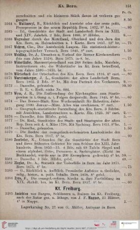 Kt. Freiburg (Nr. 3385 - 3401)