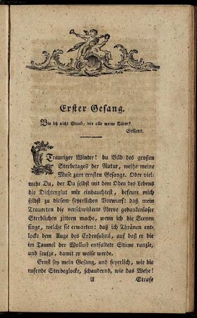 Erster Gesang. - Zehnter Gesang.