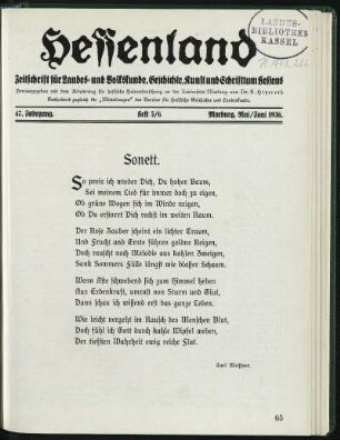 Heft 5/6, Mai/Juni 1936