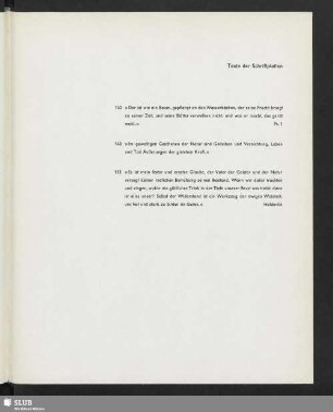 Texte der Schriftplatten