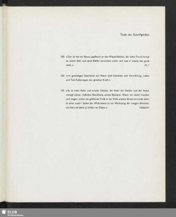 Texte der Schriftplatten