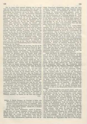 123-129 [Rezension] Kähler, Martin, Die Wissenschaft der christlichen Lehre
