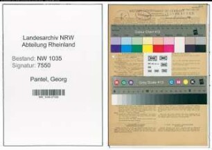 Entnazifizierung Georg Pantel , geb. 07.04.1912 (Angestellter)