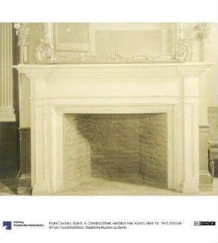 Salem, 9, Chestnut Street, Hamilton Hall, Kamin