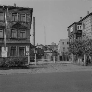 Deutsche Werkstätten Hellerau, Betriebsteil, Dresden, Emilienstraße 5, Straßenfront von Osten