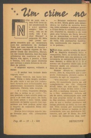 Um crime no Soho : [Reportagem]