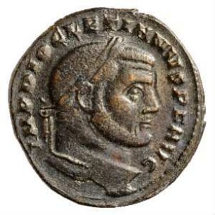 Münze, Follis, 299 - 303 n. Chr.