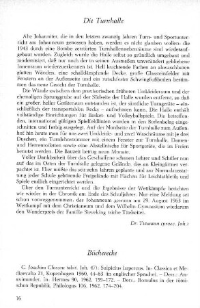 Die Turnhalle