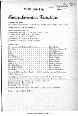 Bezauberndes Fräulein