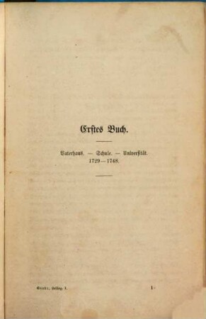 G. E. Lessing : sein Leben und seine Werke. 1