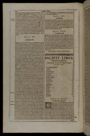 Incipit Liber Undecimus.