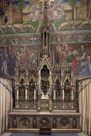 Altar mit Szenen der Passion und Auferstehung Christi