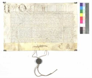 Bulle über die Aufschwörung des Ellwanger Kapitularen Johann Reinhard Neuhausen.
