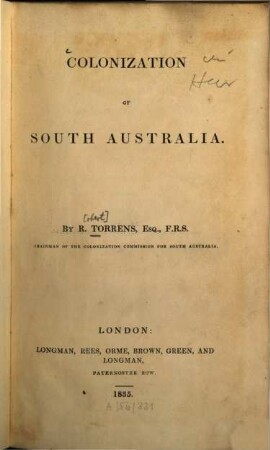 Colonization of South Australia