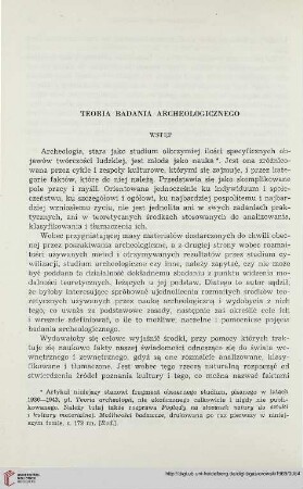 Teoria badania archeologicznego