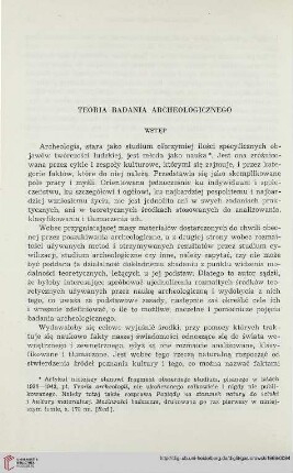 Teoria badania archeologicznego
