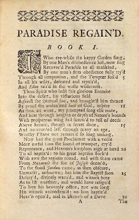 The Poetical Works Of John Milton. 2, Paradise Regained, Samson Agonistes, And His Poems On Several Occasions, [et]c.