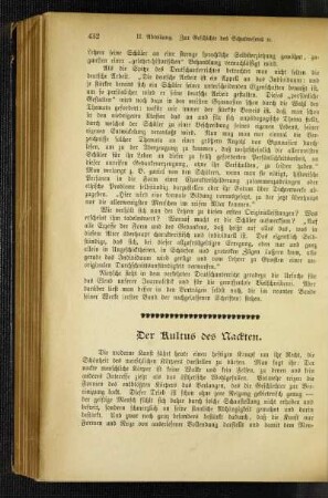 ¬Der¬ Kultus des Nackten