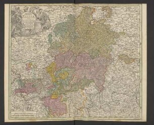 Superior Et Inferior Hassiae Landgraviatus In Suos Ducatus, Comitatus Abbatias Praefectur accuratissime distinctus