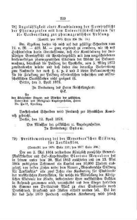 Preisbewerbung bei der Meyerbeer`schen Stiftung für Tonkünstler : [II. Universitäten, etc.]