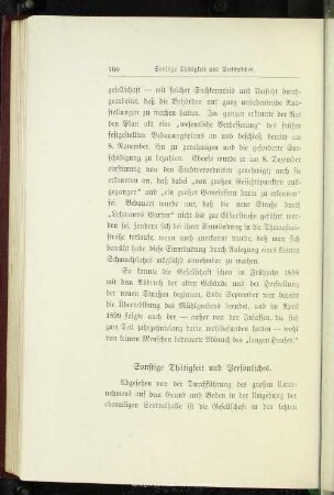 Sonstige Thätigkeit und Persönliches
