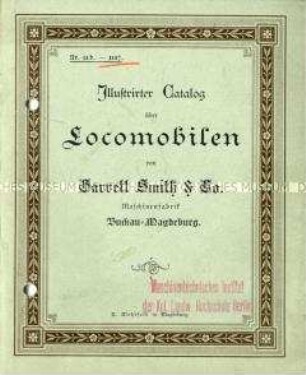 Illustrirter Catalog über Locomobilen