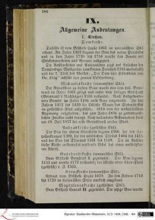 IX. Allgemeine Andeutungen.