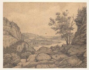 Felslandschaft mit Flusslauf