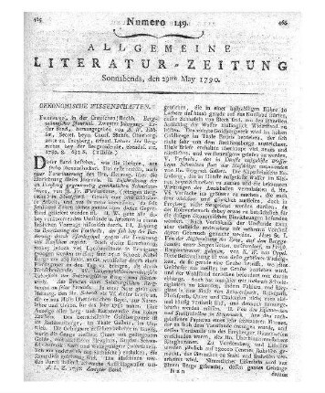 Bergmännisches Journal. Jg. 2, Bd. 1. Hrsg. von A. W. Köhler. Freiberg: Craz 1789