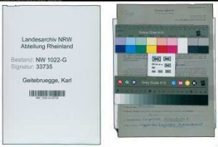 Entnazifizierung Karl Geitebruegge , geb. 13.08.1908 (Fahrer)
