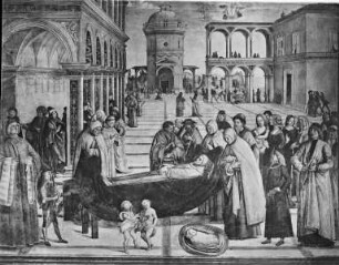 Szenen aus dem Leben des heiligen Bernhardin von Siena — Gottvater segnend