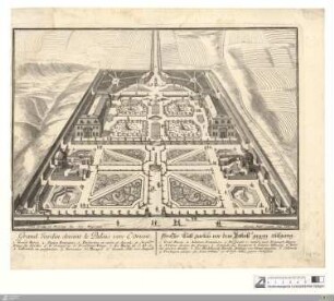 Grand Jardin devant le Palais vers L'orient
