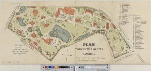 Plan vom Zoologischen Garten in Hamburg