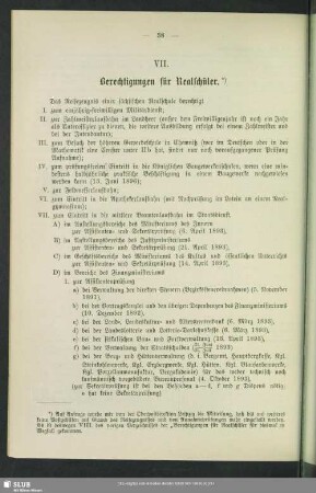 VII. Berechtigungen für Realschüler