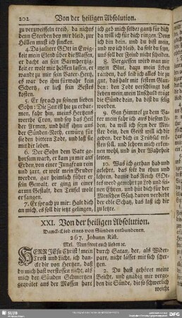 XXI. Von der heiligen Absolution