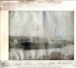 Fotografie: Dampfer Martje Flohrs (Iron Screw Steamer Martje Flohrs 1857)