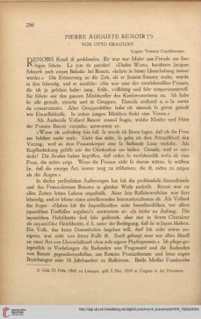 Neue Folge 31 = Jahrgang 55: Pierre Auguste Renoir