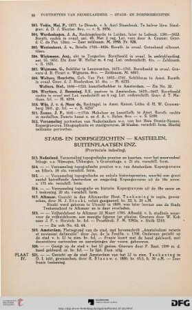 Stads- en Dorpsgezichten – Kasteelen, Buitenplaatsen enz. (Nr. 513-676)