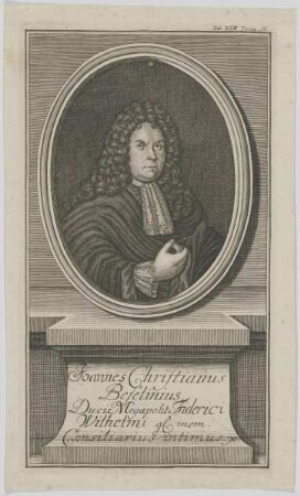 Bildnis des Ioannes Christianus Beselinus