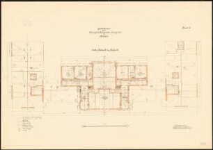 Land- und Amtsgericht, Wiesbaden: Grundriss Dachgeschoss 1:100