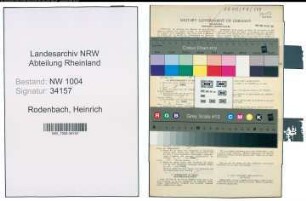 Entnazifizierung Heinrich Rodenbach , geb. 17.06.1912 (Heizer)