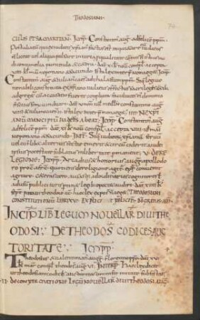 Liber legum novellarum Theodosii