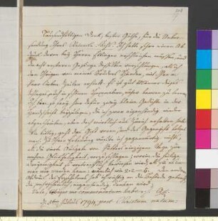 Brief von Sachsen-Gotha und Altenburg, August Prinz von an Goethe, Johann Wolfgang von